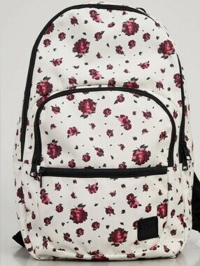 🔥NEW! Vans White and Red Floral Backpack NWT